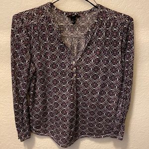 H&M purple and white Blouse